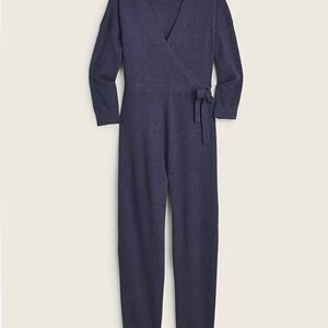 J. Crew Deep Blue Wrap Jumpsuit